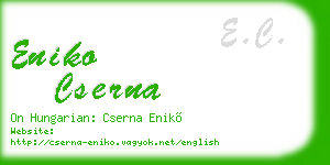eniko cserna business card